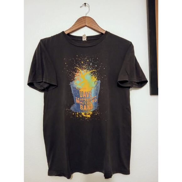 VTG Y2K Dave Mathews Band Graphic Tee Anvil Organic Cotton Grey SIZE Medium - Picture 1 of 6